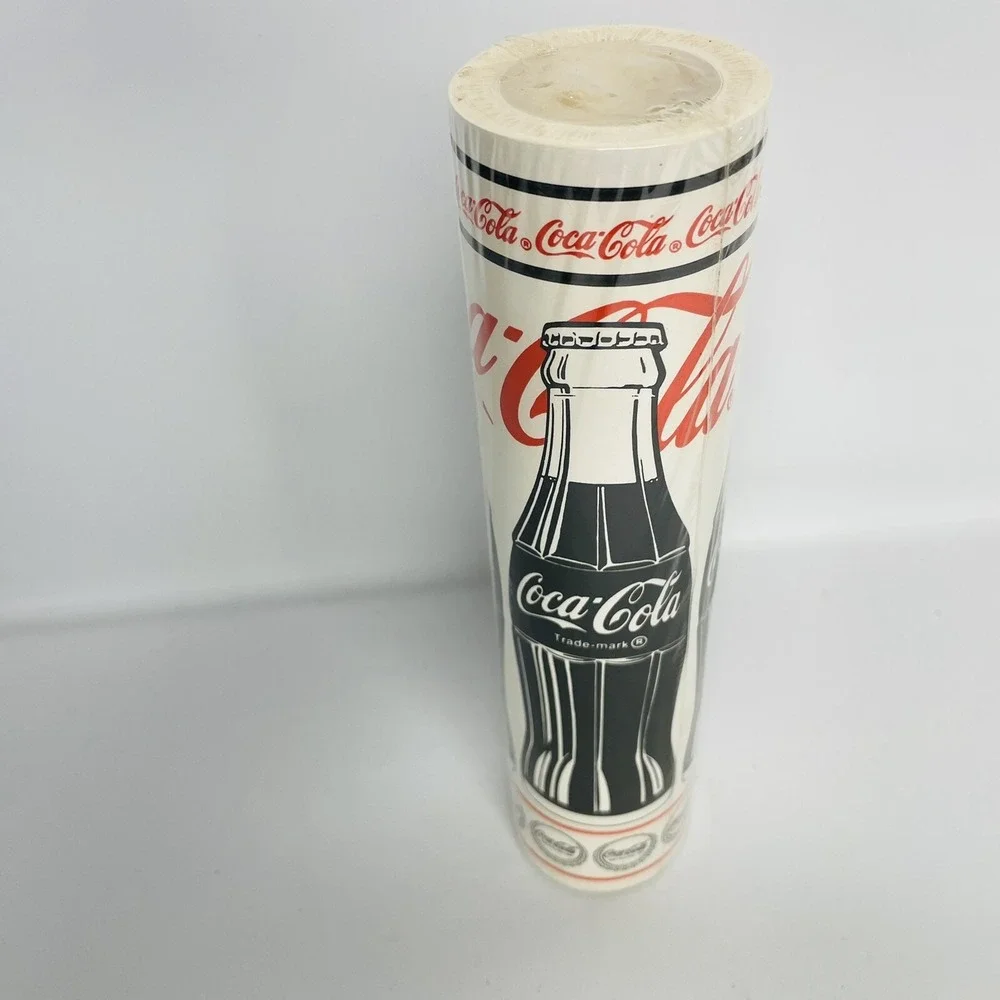 GENUINE Vintage Collectible Red Black Coca Cola Coke Bottles Wall paper‎ Border